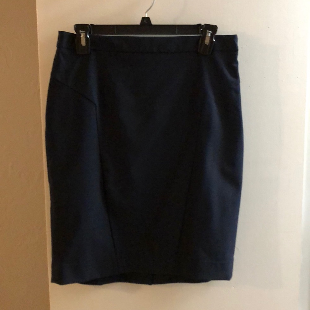 Navy Pencil Skirt